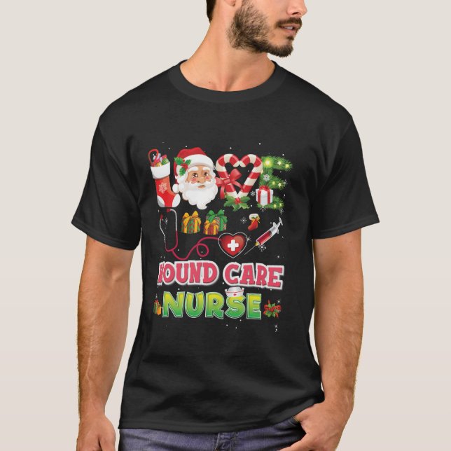 Liebe Weihnachts-Wundheilkunde Santa Candy Cane X T-Shirt (Vorderseite)