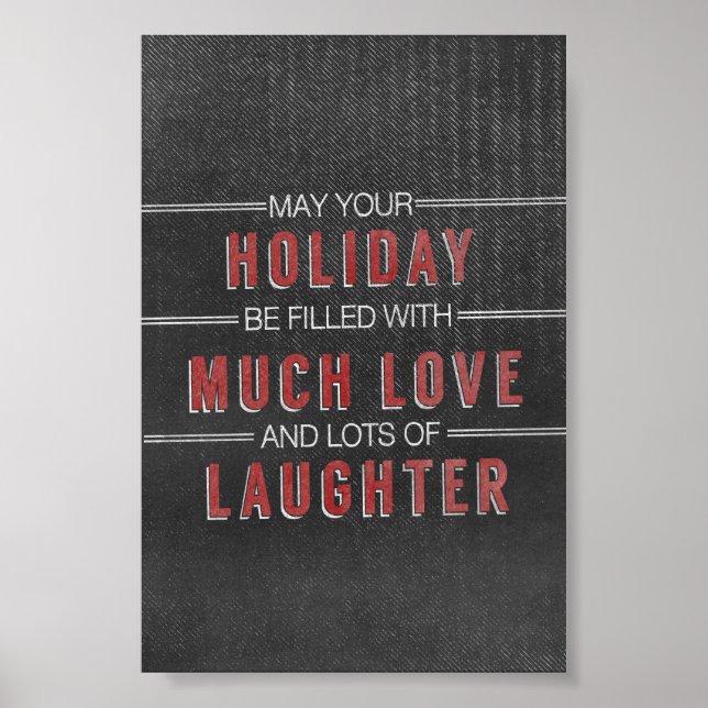 Liebe Weihnachtsfeiertag Poster (Vorne)
