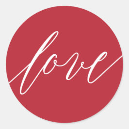 LIEBE Weihnachtsgeschenk-Rundaufkleber Runder Aufkleber