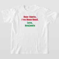 Liebe Weihnachtskids T - Shirt, bestes Verhalten