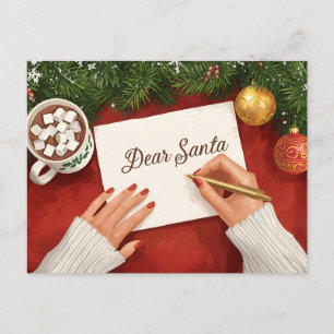 Liebe Weihnachtsschokolade Weihnachtsfeiertag Feiertagspostkarte