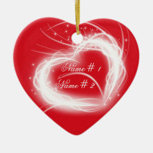 Liebe-Weihnachtsverzierung Keramik Ornament