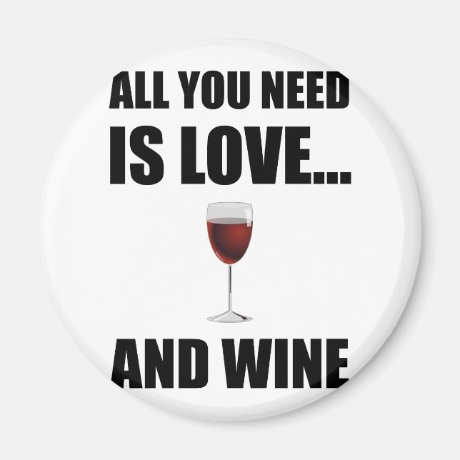 Liebe Wein Magnet (Vorne)