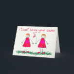 Liebe & WEINANTEIL MIT IHNEN **SISTER** AM GEBURTS Karte<br><div class="desc">TEILEN SIE SICH DANN MIT ****IHRER SCHWESTER****,  WIE SICH DIESE NIEDLICHE UND SEHR BESONDERE KARTE "NUR FÜR SIE" AN DEM TAG,  DEN SIE JEDES JAHR "TEILEN". LASS IHR KENNTNIS,  DASS DU AUCH MIT IHR ZU ***CELEBRATE*** WILL!</div>