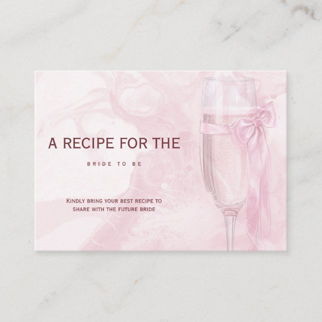 Liebe  Weingläser Bow Krawatte Brautparty Begleitkarte (Vorderseite)