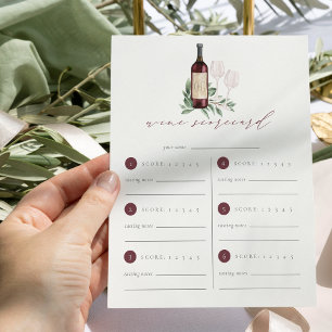 Liebe Weinprobe Scorecard