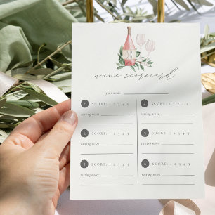 Liebe Weinprobe Scorecard