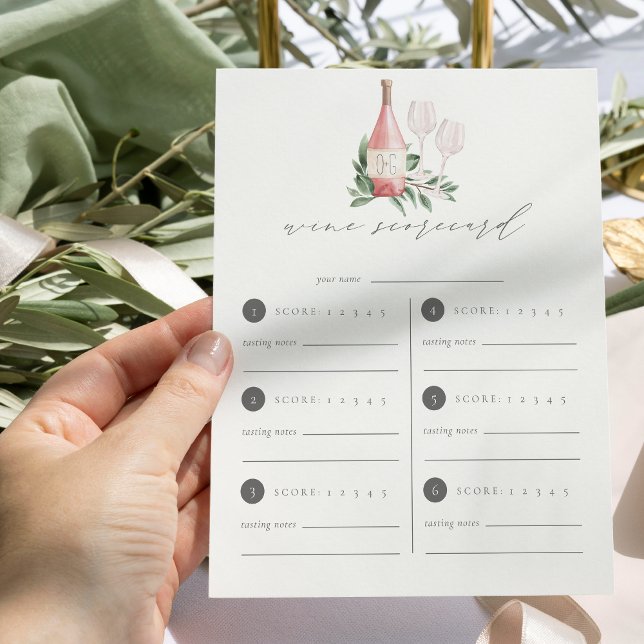Liebe Weinprobe Scorecard (Von Creator hochgeladen)