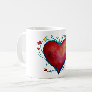 Liebe Weiß 11 oz Klassische Tasse