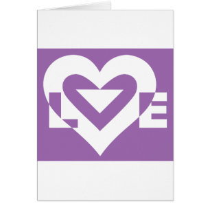 Liebe Weiß auf Lila