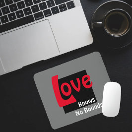 Liebe weiß keine Graustufen, Schwarz und Weiß Mousepad