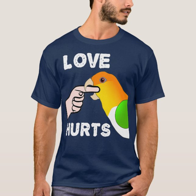 Liebe Weißer Blog Caique Parrot schadet Premium T-Shirt (Vorderseite)