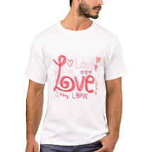 LIEBE Weißer T - Shirt