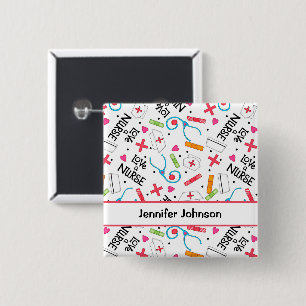 Liebe Weißname Abzeichen personalisieren Button