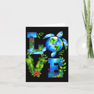 Liebe Welt Erdtags-Planet Jubiläum Erde Karte