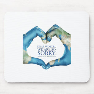 Liebe Welt Es Tut Uns Leid Vintage Mousepad