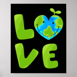 Liebe Welt Planet Erde Tag der Mutter Erde Poster