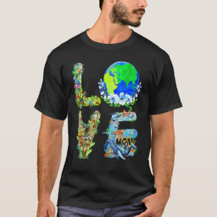 Liebe Welterdtag 2024 Planet Environmental Ani T-Shirt