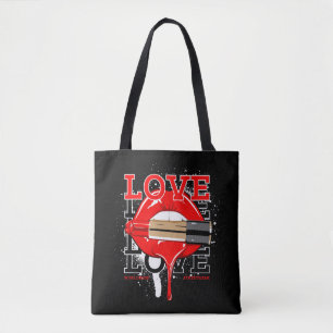 Liebe weltweit Streetwear Lips Vintage Mode
