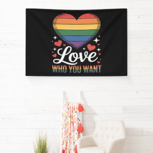 Liebe wen du willst Gay Pride LGBT Banner