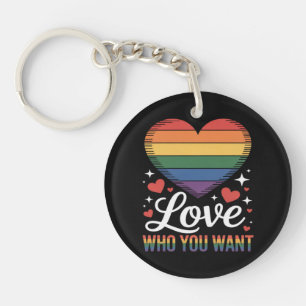 Liebe wen du willst Gay Pride LGBT Schlüsselanhänger