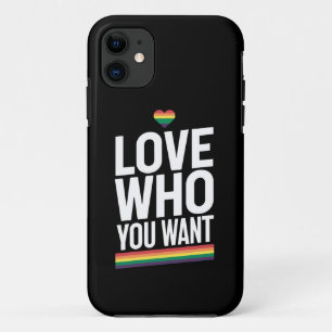 Liebe Wen Du Willst Regenbogen Schwule Pride Flagg Case-Mate iPhone Hülle