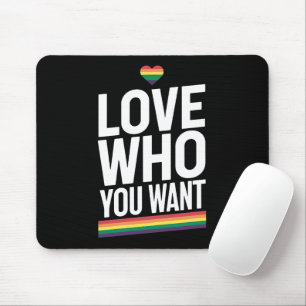 Liebe Wen Du Willst Regenbogen Schwule Pride Flagg Mousepad