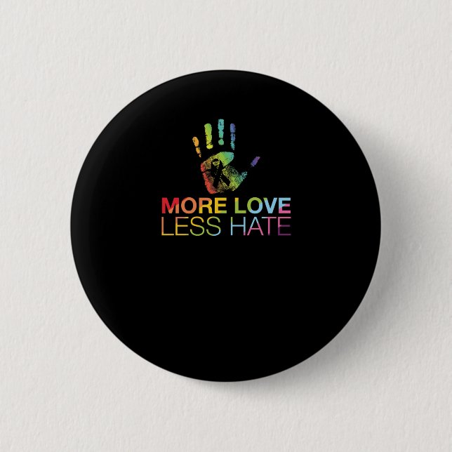 Liebe weniger Hass Button (Vorderseite)