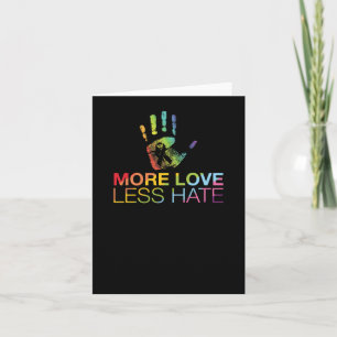 Liebe weniger Hass Karte