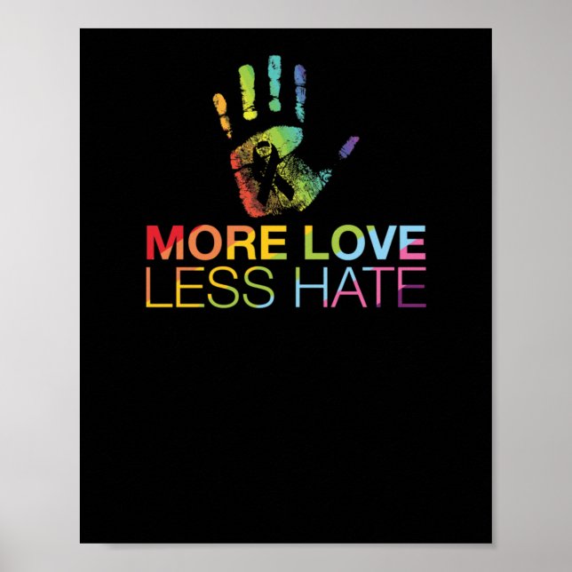 Liebe weniger Hass Poster (Vorne)