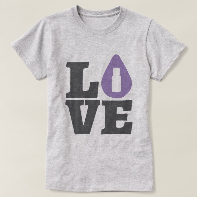 LIEBE wesentliche Öle T-Shirt (Design vorne)