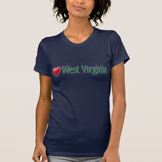 Liebe West Virginia T-Shirt (Vorderseite)