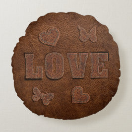 Liebe Western Style Rundes Kissen