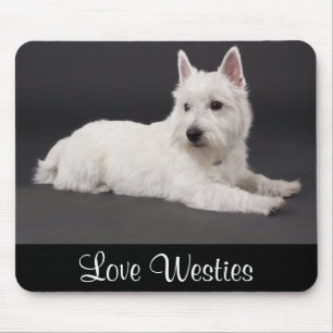 Liebe Westies West Highland Terrier Welpe Mauspad