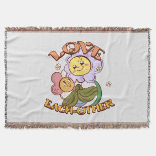 Liebe Whimsisches Blumendesign Decke