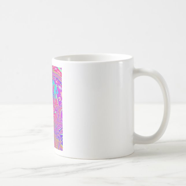 Liebe Whirlpool faszinierend Cyan Text Art Graphic Tasse (Rechts)