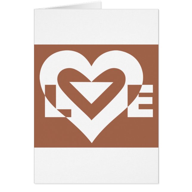Liebe White über Brown (Vorne)