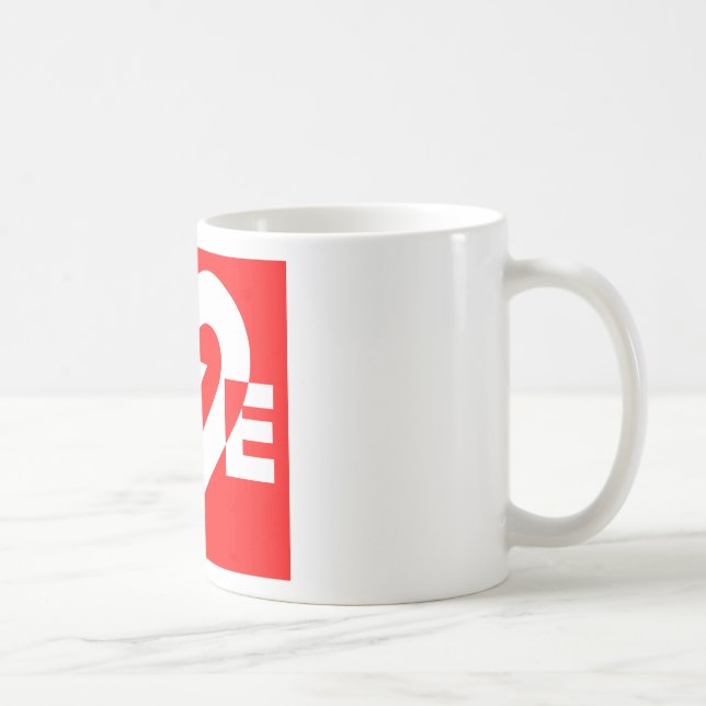 Liebe White über Rot Tasse (Rechts)
