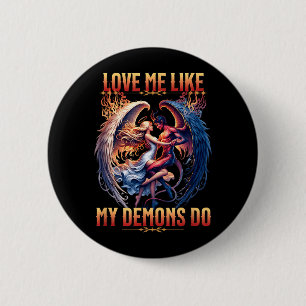 Liebe wie Dämonen es tun Teufelsengel Halloween Go Button