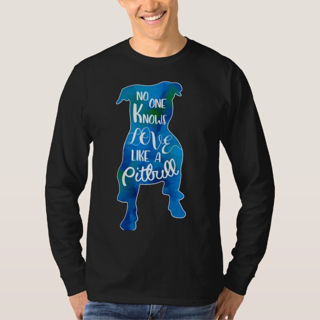 Liebe wie ein Pitbull T-Shirt (Vorderseite)