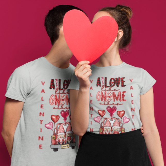 Liebe wie Gnome andere süße Vliesstoffe T-Shirt (Love Like Gnome Other Sweet Couple Valentine T-Shirt)