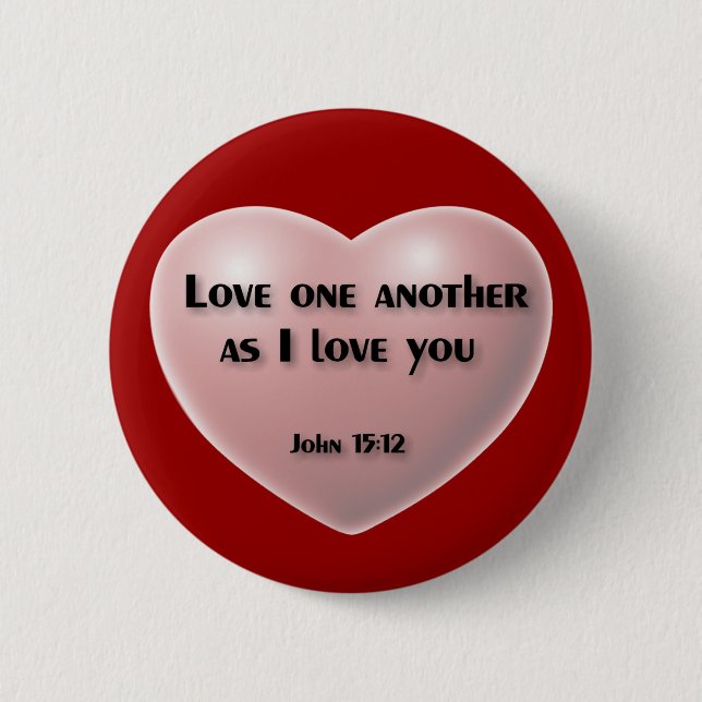 "Liebe, wie i-Liebe, die Sie" knöpfen Button (Vorderseite)