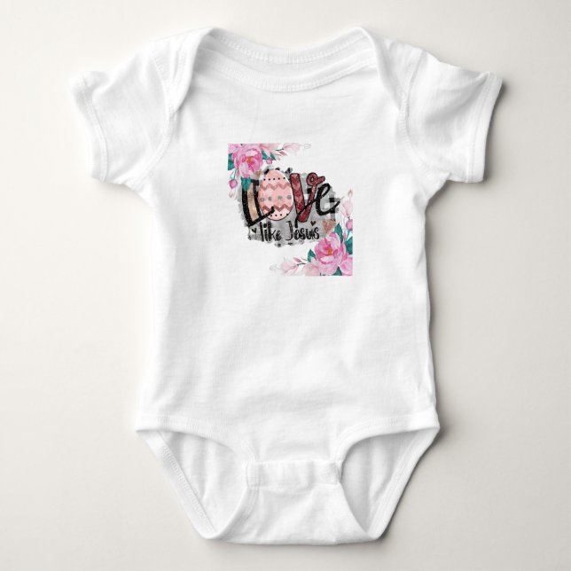 Liebe wie Jesus Baby Strampler (Vorderseite)