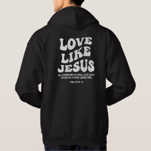 Liebe wie Jesus, Bibelverse, Christliches Merge Hoodie