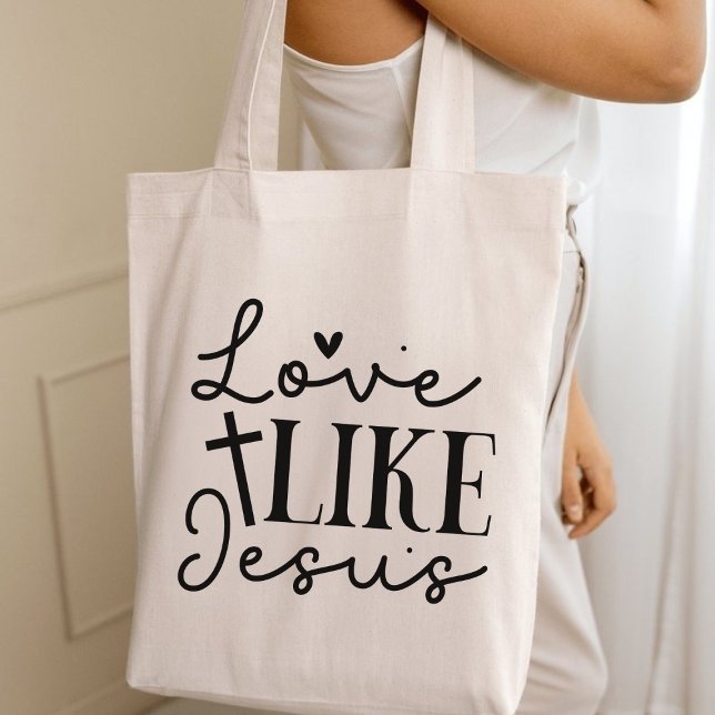 Liebe wie Jesus Christlich Faith Graphic Tragetasche (Love Like Jesus Christian Faith Graphic Tote Bag)