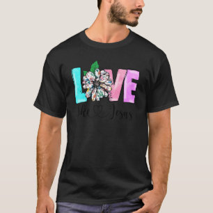 Liebe wie Jesus Christlicher Glaube Bibel Gott Geb T-Shirt