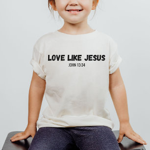Liebe wie Jesus Christliches Shirt des Kindes