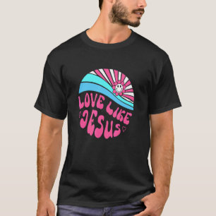 Liebe wie Jesus Gänseblümchen Sonnenuntergang Reli T-Shirt