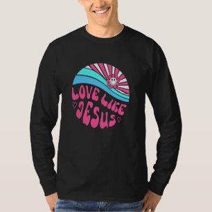 Liebe wie Jesus Gänseblümchen Sonnenuntergang Reli T-Shirt