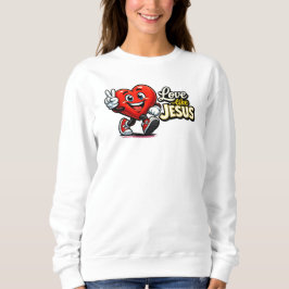 Liebe wie JESUS - Herz - Christlich Sweatshirt